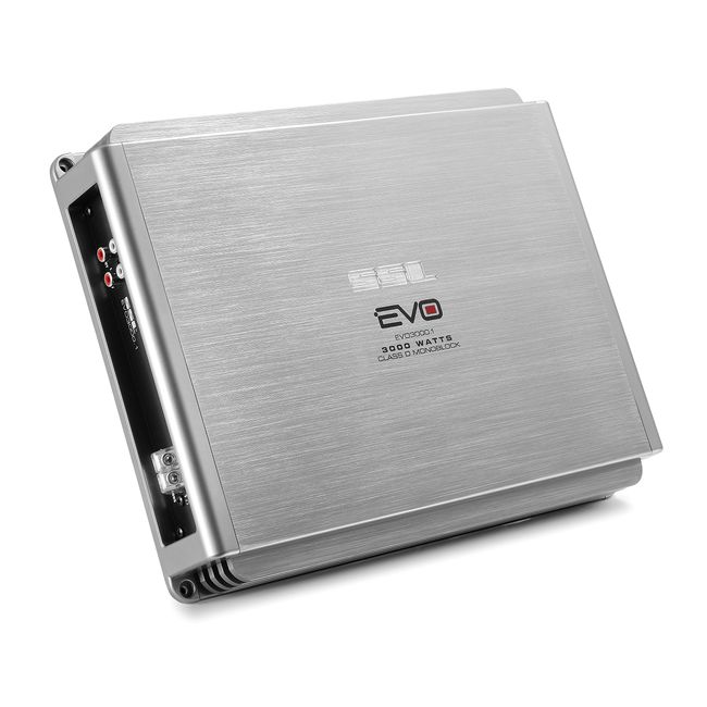 Sound Storm Labs EVO3000.1 EVO 3000 Watt 1 Ohm Stable Class D Monoblock Car Amplifier with Remote Subwoofer Control
