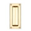 Zoo Hardware FB90 Rectangular Recessed Flush Door Pull Handle 102 x 45mm (Polished Brass)