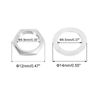 sourcing map Guitar Nuts and Washers 3/8" Guitar Input Output Jack Socket Nuts Silver for Guitar Bass 10 Set