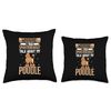 Creative Poodle Designs Poodle Lover Throw Pillow, 16x16, Multicolor