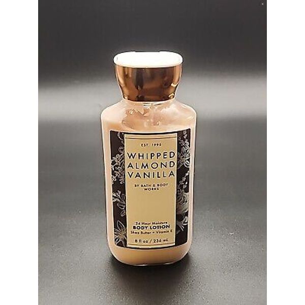 Bath & Body Works Whipped Almond Vanilla 24 Hour Moisturize Body Lotion 8 oz