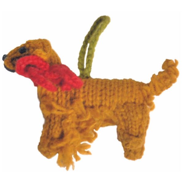 Chilly Dog Golden Retriever Dog Ornament