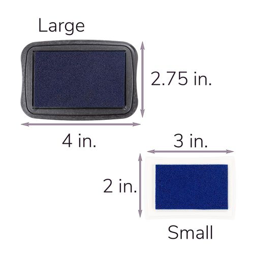 Craft County Pigment Ink Stamp Pad – Ideal for Stamping, Scrapbooking, and Craft Projects – Brown (Large)