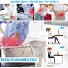 Lumbar Support Back Cushion for Office Chair Car Seat Computer Game, Memory Foam