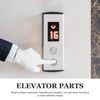 2pcs Elevator Push Buttons, Stainless Steel Lift Button Set, Open and Close Buttons, 36mm Diameter, Easy Installation for Elevators, Silver