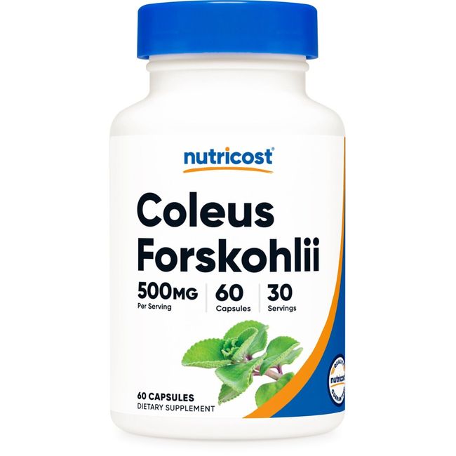 Nutricost Coleus Forskohlii 500mg, 60 Capsules - Maximum Strength Formula