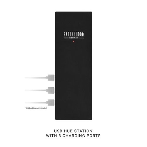 GAMMA+ USB Charging Station Cable Block, Quick Charge for Hair Trimmers, 3 USB Ports, Portable, Accessories for Hairdressers and Barbers