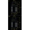 FJM SX-575 Locker Combination Padlock with Key Override and Code Discovery, Black, 1 Pack