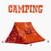 Magnet Camp Camping Tent Magnetic Bumper Sticker 5"