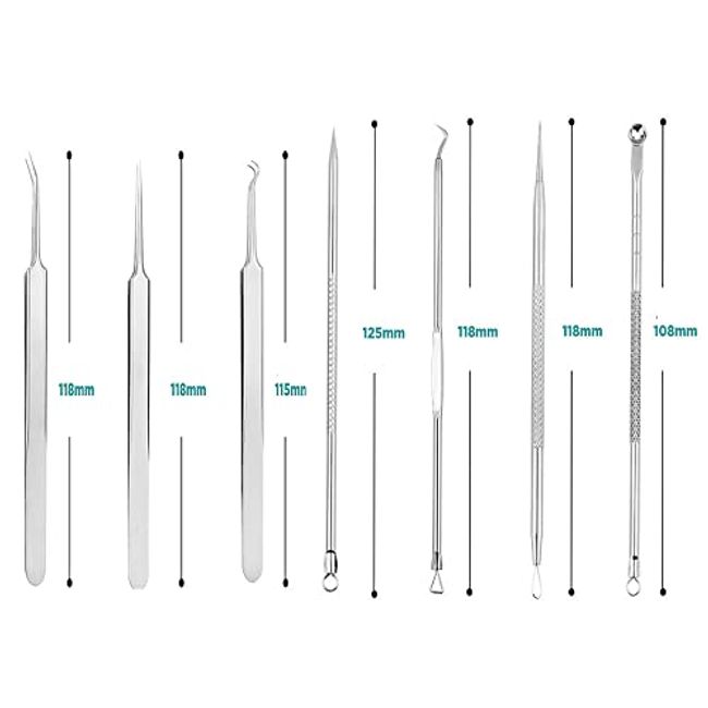 Blackhead Tweezers Precision Stainless Steel Curved Hook for Acne Pimp –  EveryMarket