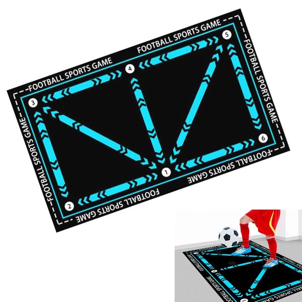 Fußball Trainingsmatte, Fußball Schritt Trainingsmatte, Stoßdämpfende Fussball Matte, Ballkontrolle Trainingsmatte, Ball Mastery Matte, Helfen Sie Dabei, Verbessern Sie Ihre Ballkontrolle, 40 x 60cm