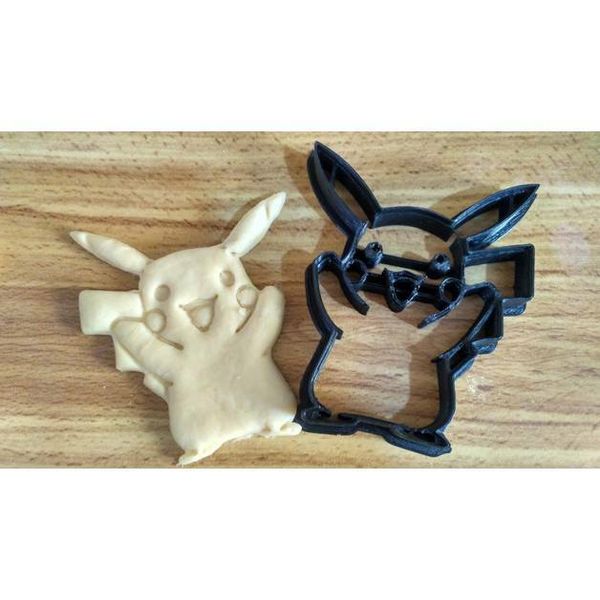 Pikachu 3 in Cookie Cutter Baking Gift Pokemon Multiple Colors Available