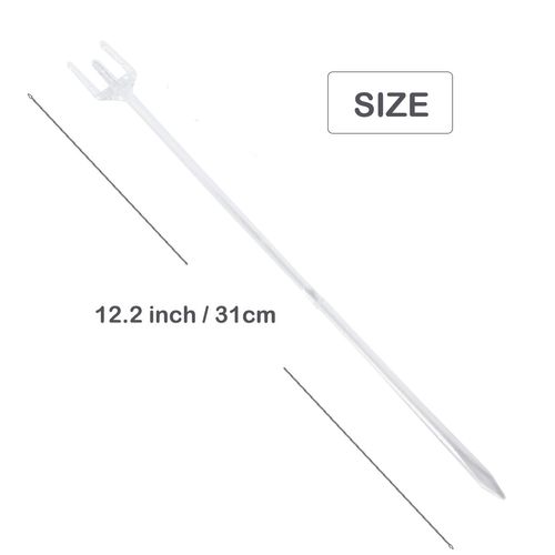 50 Pcs Floral Card Holder Picks,12 Inch Flower Pick Holder for Card Photos Wedding Birthday Party Decoration