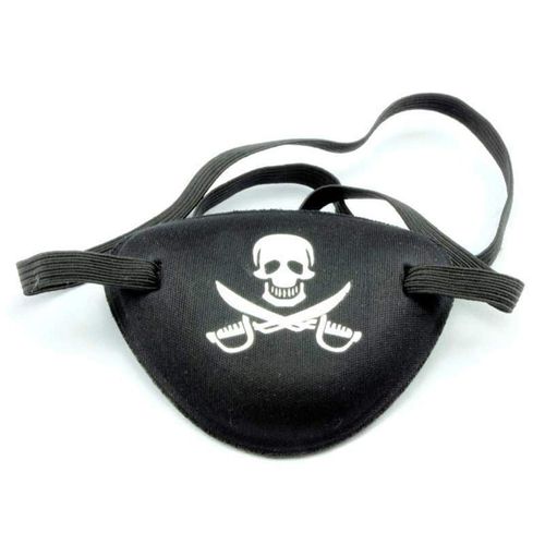 GELAMU 2 Pack Blindfold Single Eye Eye Patch Eye Mask for Halloween Party Cosplay Props Weaky Diagonal Eyewear Correction Protective Eyepieces for Men Women 3D Black (Adult)
