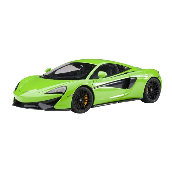 McLaren 570S Mantis Green with Black Wheels 1/18 Model Car by Autoart 76042