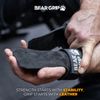 BEAR GRIP - Multi Grip Straps, Heavy Duty Weight Lifting Straps (Black Leather)