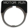 Legend Plate,Half Round,Motor Run,Black