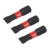 Sealey AK8203 3pc 25mm Slotted 6.5mm Impact Power Tool Bit Set