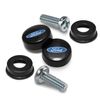 iPick Image for Ford Logo on Black ABS Plastic License Plate Frame Screw Covers
