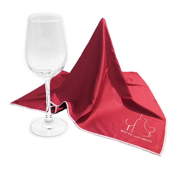 Glass Cloth - Microfiber Wine Glass Polishing Cloth (Red-60cm*45cm)