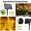 Solar 50LED Bulbs 100FT Warm White String Lights Waterproof IP65 Outdoor,US Ship