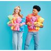 iscream Sour Patch Kids Embossed 16.75" x 12" Candy Character Shaped Pillow, Blue