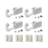 4 Pack Ear Piercing Gun Kit, SLVIEKAE Disposable Ear Piercing Gun with Silver Earring Studs Safety Ear Piercing Gun Kit Tool (3mm)