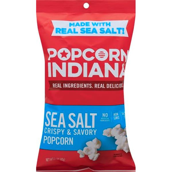 Popcorn Indiana Sea Salt, 2.1-Ounce (Pack of 6)