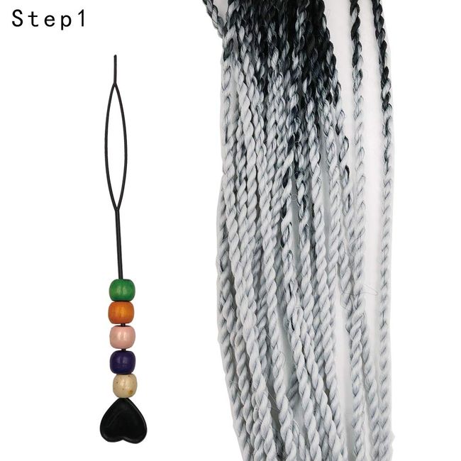 Hair Tool Plastic Quick Beader for Loading Beads Ponytail Maker