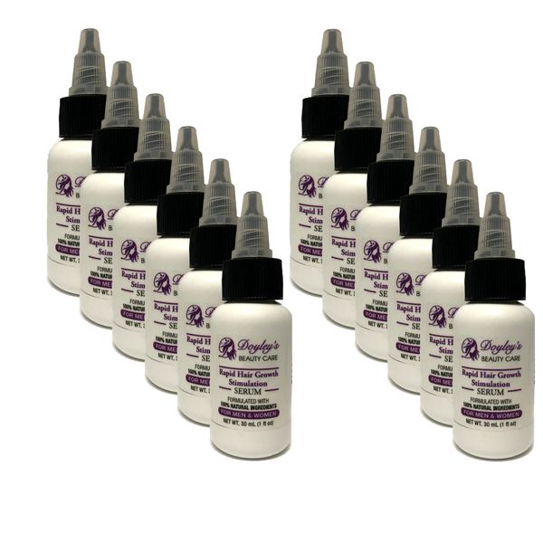 Lot of 12 - Rapid Hair Growth Stimulation Serum - All Natural - 1 oz