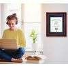 CORE ART 11x14 Diploma Frame Display Certificates 8.5 x 11 with Navy Mat or Documents 11 x 14 without Mat, College Degree Wooden Frame with Tempered Glass for Wall and Tabletop Display(Cherry Red)