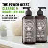 Beard Wash & Conditioner Set W/Argan & Jojoba Oils – Softens, Smooths & Strength