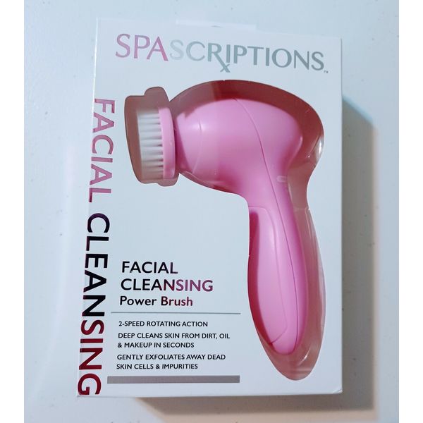 Spascriptions Facial Cleansing Power Brush 2 Speed White color.