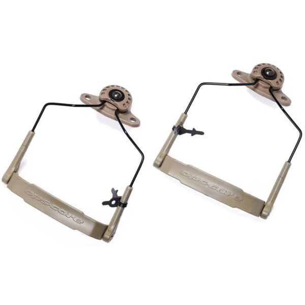 Unity Tactical HLM-MAFK Mark™ Ops-Core® AMP® Communication Headset Kit | with Ops-Core Craddle Clamps | FDE