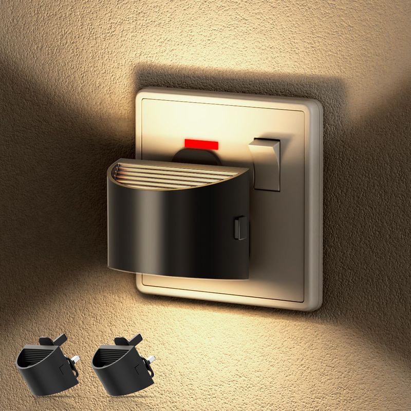 JandCase Night Light Plug in Wall 2 Pack with Dusk to Dawn Sensor ...