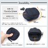 NEXARY Earphone Pouch Earphone Case Bluetooth Wireless Earphone Pouch Inner Pocket (Black)