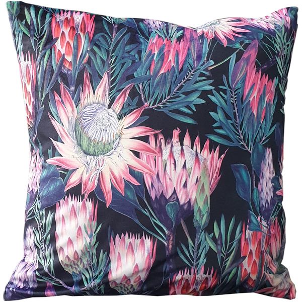 Botanical Velvet Cushion - 40cm Square Cushion