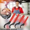 X AUTOHAUX 4pcs Coil Over Wrench Shock Spanner Adjustable C Shape Wrenches Tool