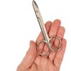 Cuticle Nail Scissors Curved Blade Professional Stainless Steel Beauty Scissors, for Manicure Pedicure, Eyebrows, Nose, Beard, Hair Trimming Beauty Grooming Thick Toenails Women Men