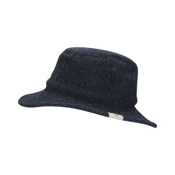 WALKER AND HAWKES - Harris Tweed Berkeley Hat - Midnight Blue - Small (57cm)