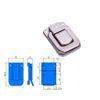 DOITOOL Toggle Catch Latches: 3PCS Metal Toggle Clamp Buckle Lock Toggle Catch Lock for Toolbox, Case Box, Chest, Drawer, Cabinet, Lock Box Tool