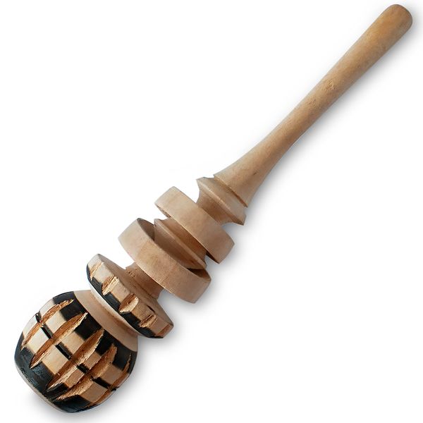 Authentic Artisanal Mexican Molinillo Hot Chocolate Frother (SMALL CUP SIZE) - Handmade Premium Mexican Hot Chocolate Wooden Whisk - Traditional Mexican Hot Chocolate Whisk - Molinillo de Chocolate