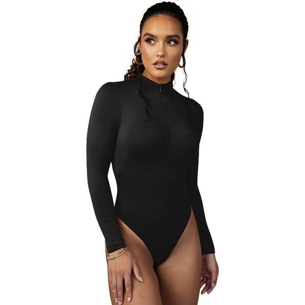 Naphy Women's Body Suit, Long Sleeve, Shaping Underwear, Body Shaper, Crew Neck, High Neck, Square Neck, Diet, Leotard, Pressure, Tummy Tightening, Butt Lifting, Hunching Relief, Correction Girdle,