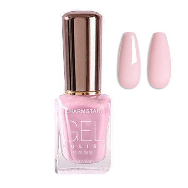 Pink Nail Polish,Quick Dry Long Lasting Nail Varnish Pastel Nail Polish Non-Toxic Formula Breathable Winter Milky Pink Polishs Without UV Lamp Low Odor Gift For Woman Home DIY Nail Art,15ml