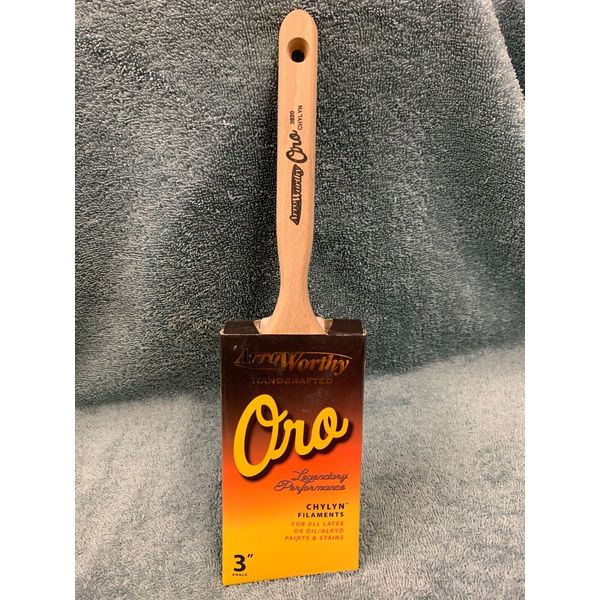 Oro Angle Chylyn Wood Sash Paint Brush 3 in.  by ArroWorthy  (3820)