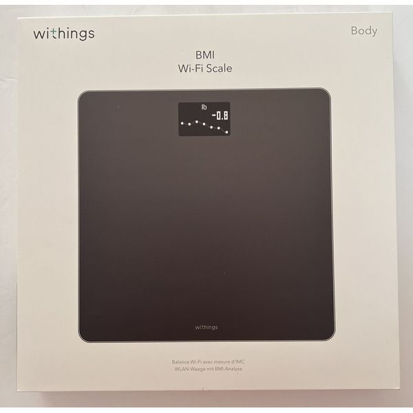 NEW Withings Body Weight & BMI Wi-Fi Smart Scale Black