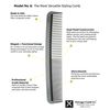 Chicago Comb Model 6 Carbon Fiber, 17.8 cm long, graphite black, anti-static