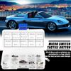 Akozon Micro Switch Button Assortment Tactile Button Micro Switch 250Pcs Tactile Push Button for Car Remote Control Key with Box
