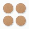 Solid Dark Hunter Green 4 x 4 Absorbent Ceramic Round Coasters Pack of 4