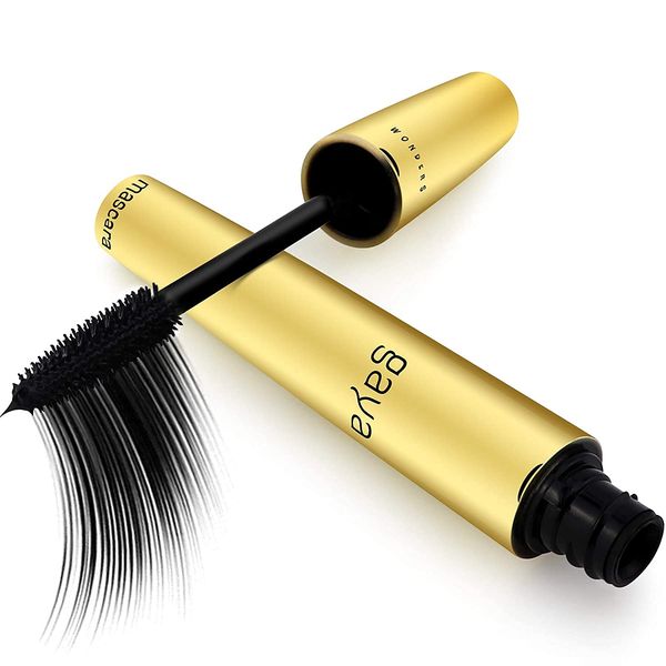 Gaya Cosmetics Vegan Wimperntusche Mascara - Wimpernverlängerung für Augen Schminken zur visuellen Verlängerung Natürlicher Wimpern (Schwarz Black)